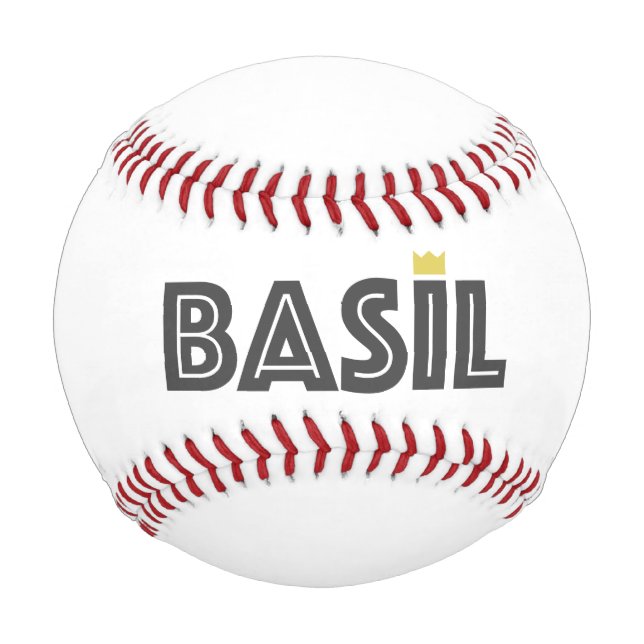 Pelota De Béisbol Albahaca (Anverso)