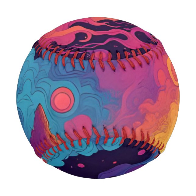 Pelota De Béisbol Alien Lands (Anverso)