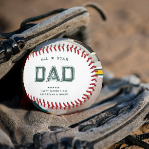 Pelota De Béisbol All Star Papá   Feliz Día del Padre Foto
