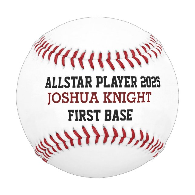 Pelota De Béisbol ALLSTAR Béisbol Personalizado Juego de Béisbol (Anverso)