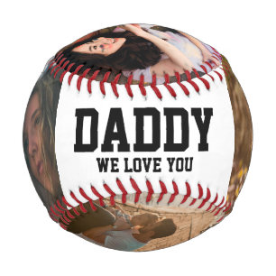 Pelota De Béisbol Ama papá cada vez 5 fotos de la red de collage de 