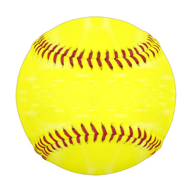 Pelota De Béisbol Amarillo Brillante (Anverso)