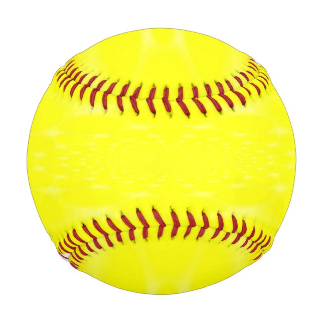 Pelota De Béisbol Amarillo Brillante (Anverso)