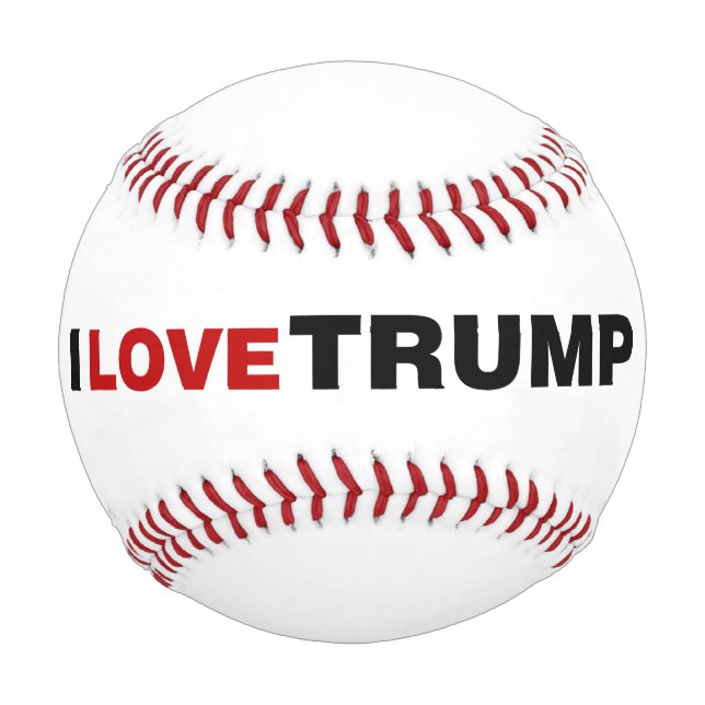 Pelota De Béisbol Amo a Trump (Reverso)