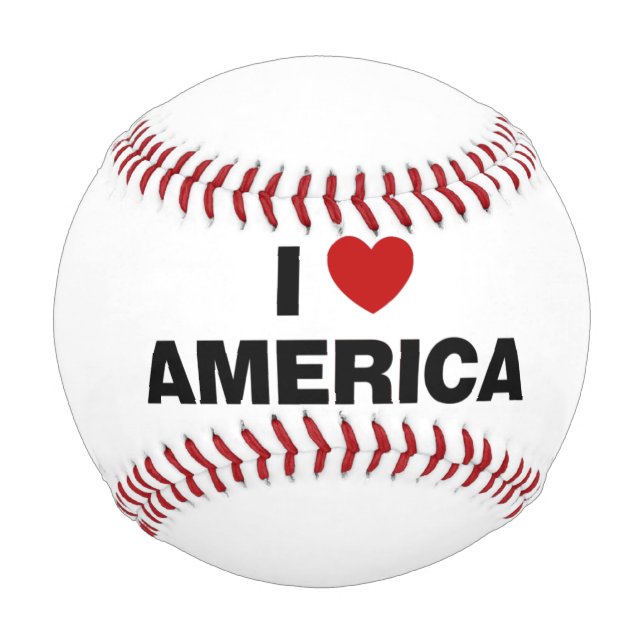 Pelota De Béisbol Amo América (Anverso)