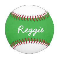 Añadir nombre Personalizado Béisbol blanco y verde