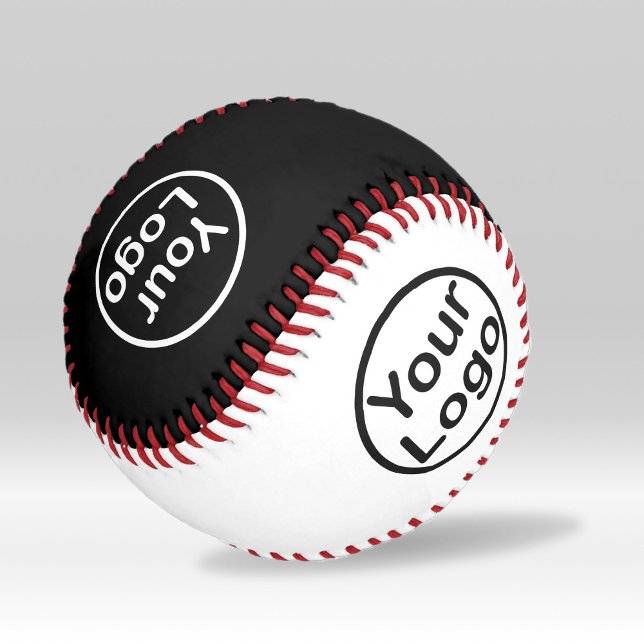 Pelota De Béisbol Añadir su propio logotipo | Blanco y negro (Subido por el creador)