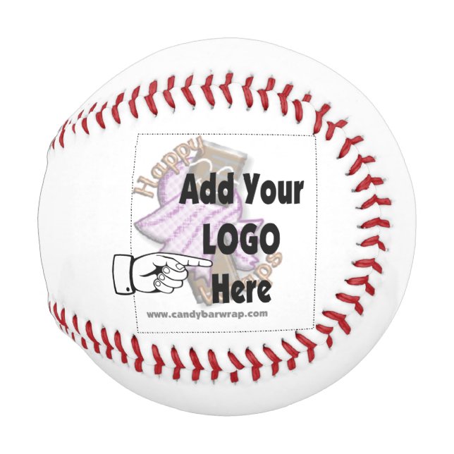 Pelota De Béisbol Añadir tu Compañía LOGO Béisbol (Anverso derecho)