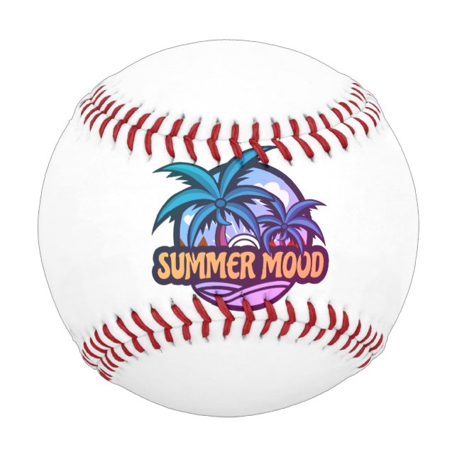 Pelota De Béisbol Ánimo de verano (Anverso)