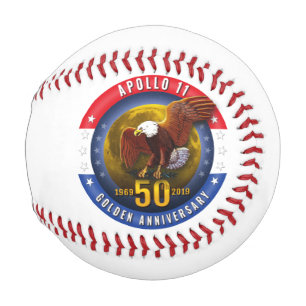 Pelota De Béisbol Apolo 11 50º Aniversario Águila de la Luna Patri