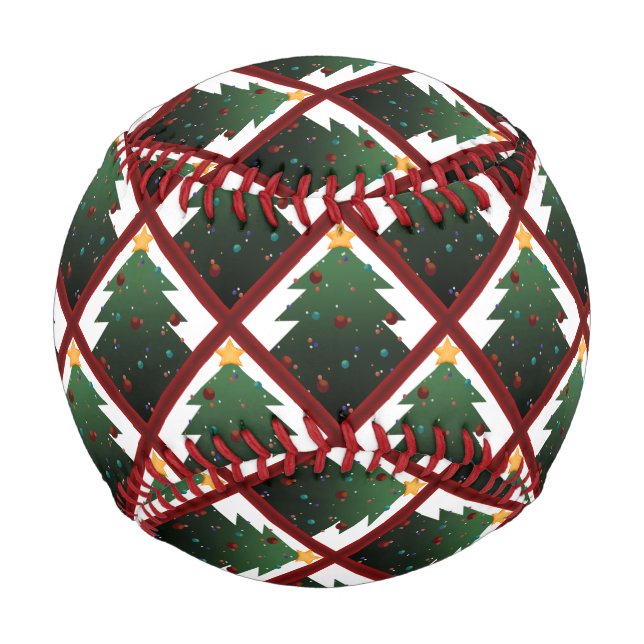 Pelota De Béisbol Árbol de Navidad (Anverso)