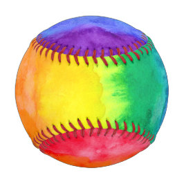 Pelota De Béisbol Arcoiris Arcoiris Lluvia Arcoiris