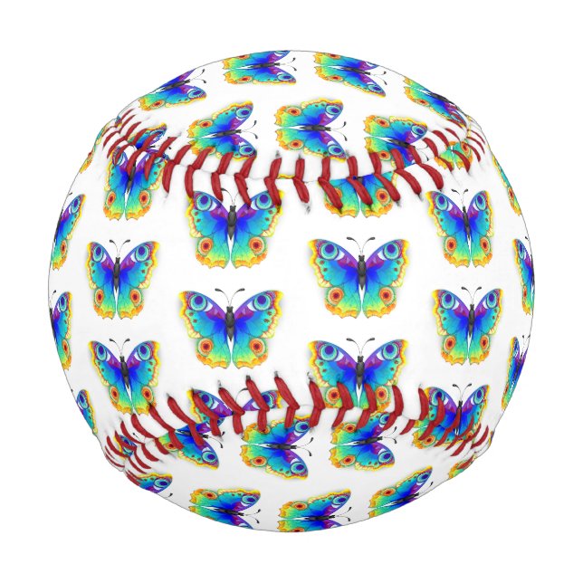Pelota De Béisbol Arcoiris mariposa Peacock Eye (Anverso)