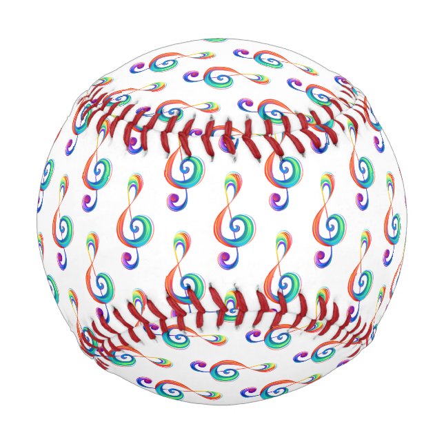 Pelota De Béisbol Arroyo arcoiris estratificado (Anverso)