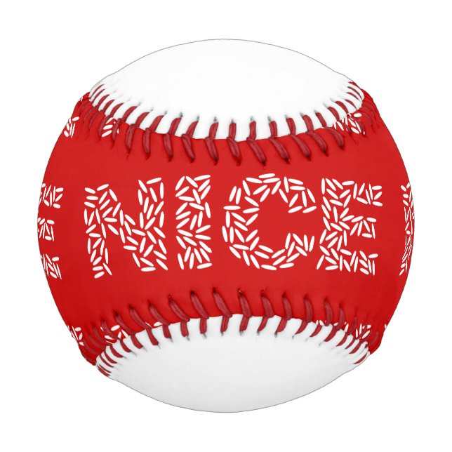 Pelota De Béisbol Arroz bonito (Anverso)