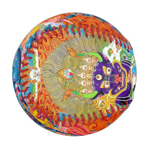 Pelota De Béisbol arte del tatuaje del tibetano de Guay thangka dios
