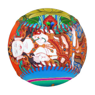 Pelota De Béisbol arte del tatuaje mandala tibetano de Guay