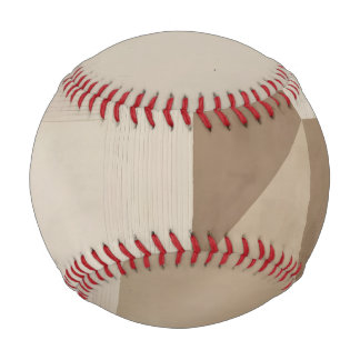 Pelota De Béisbol Arte geométrico minimalista abstracto estilo wabi