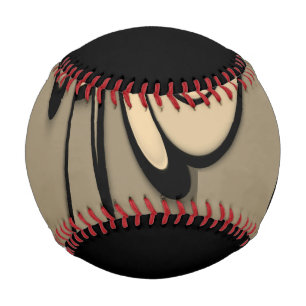 Pelota De Béisbol Arte moderno derritiendo tonos marrones
