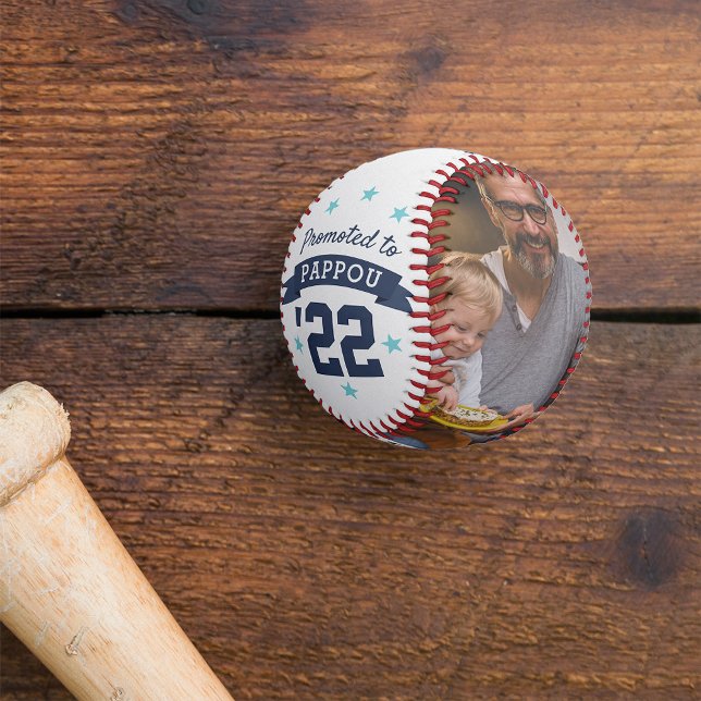 Pelota De Béisbol Ascendido a Pappou | Foto del nuevo abuelo (Subido por el creador)