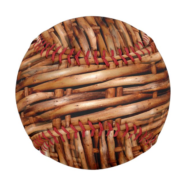 Pelota De Béisbol Aspecto de la cesta de mimbre robusto (Anverso)