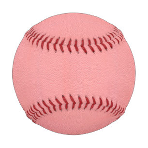 Pelota De Béisbol Aspecto del grano de cuero rosa