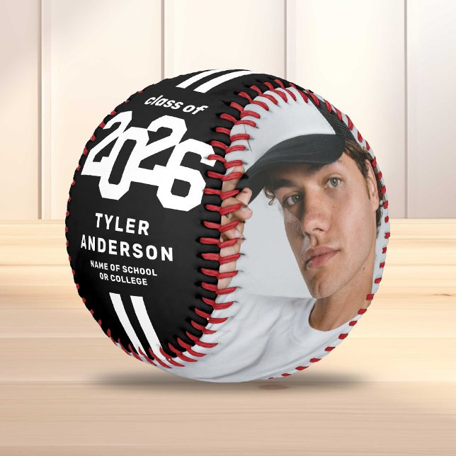 Pelota De Béisbol Atleta Graduación 2026 Foto Personalizada (Subido por el creador)
