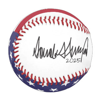 Pelota De Béisbol Autografo del presidente Donald Trump 2025