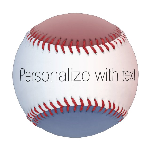 Pelota De Béisbol Azul blanco rojo (Anverso)