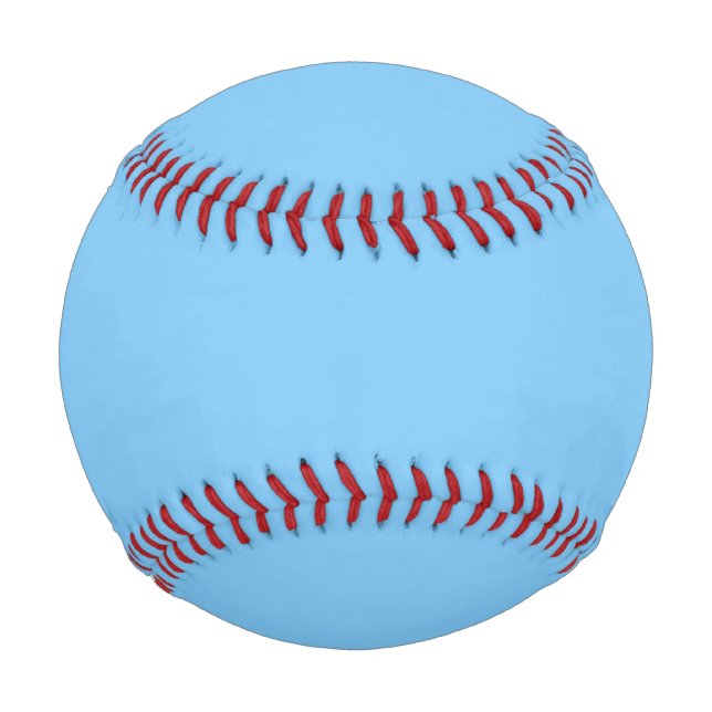 Pelota De Béisbol Azul cielo de color claro (Anverso)