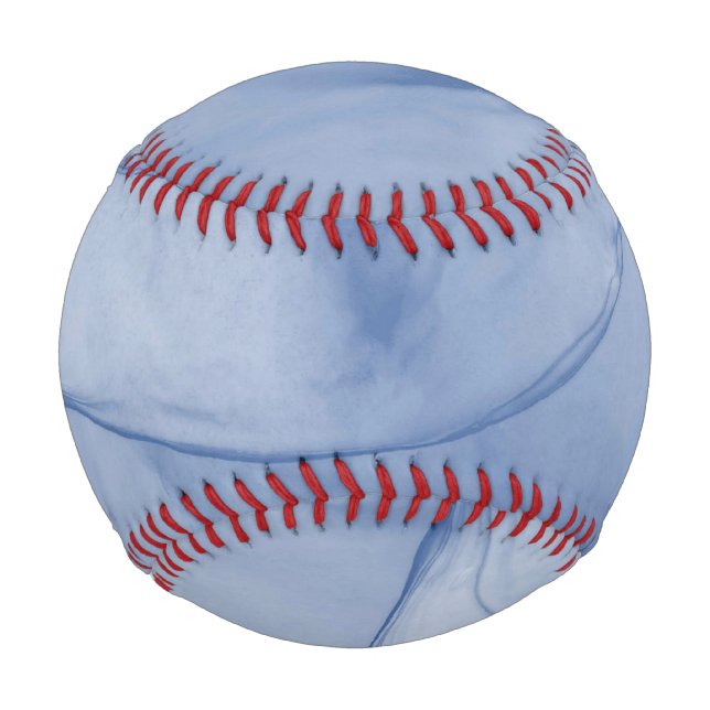 Pelota De Béisbol Azul estratificado (Anverso)