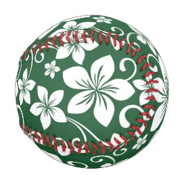 PELOTA DE BÉISBOL AZUL HAWAII (VERDE FORESTAL)