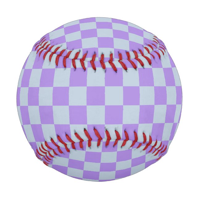 Pelota De Béisbol Azul y lavanda suaves y bajo control (Anverso)