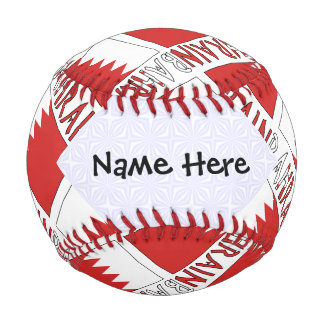 Pelota De Béisbol Bahrein y Baraini bandera personalizada en mosaico