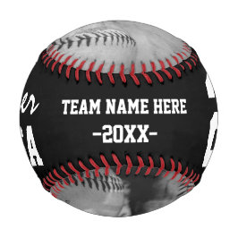 Pelota De Béisbol Balas de béisbol en blanco y negro Personalizado N