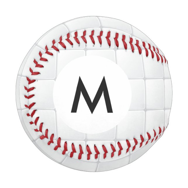 Pelota De Béisbol Baldosa blanca monográfica (Anverso izquierdo)