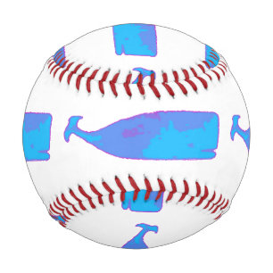 Pelota De Béisbol ballenas azules personalizadas Thunder_Cove cualqu