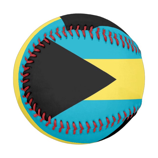Pelota De Béisbol Baloncesto patriótico con bandera de Bahamas (Anverso izquierdo)