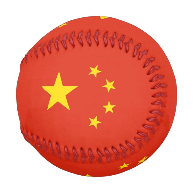 Pelota De Béisbol Baloncesto patriótico con bandera de China (Anverso derecho)
