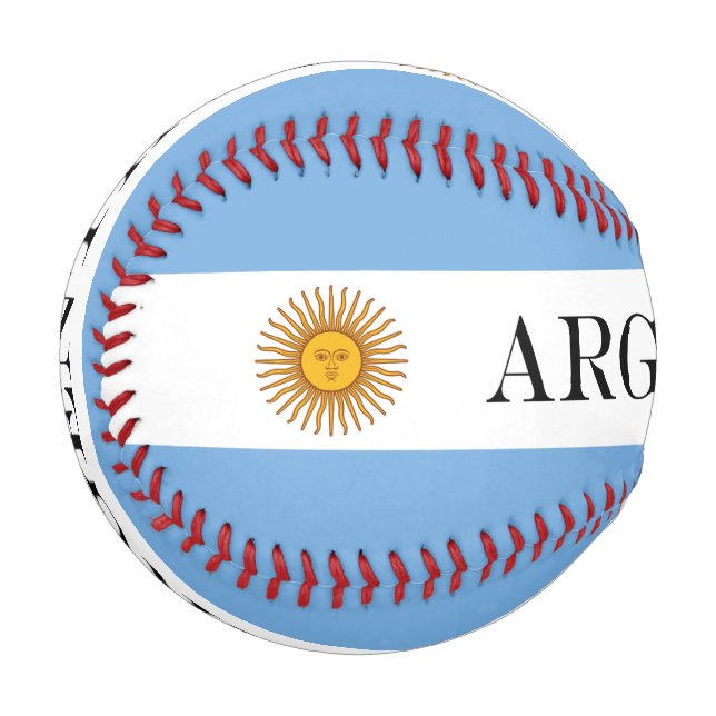 Pelota De Béisbol Bandera argentina Bandera De Argentina (Anverso izquierdo)