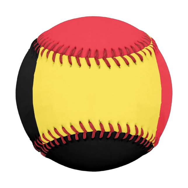 Pelota De Béisbol Bandera belga (Anverso)