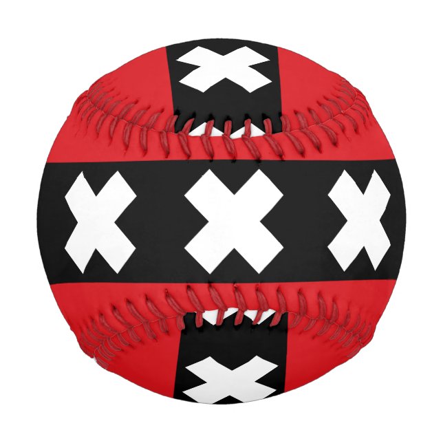 Pelota De Béisbol Bandera de Ámsterdam (Anverso)