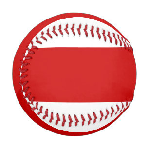 Pelota De Béisbol Bandera de Bielorrusia (rojo y blanco)