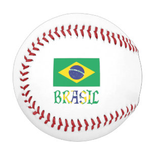 Pelota De Béisbol Bandera de Brasil Personalizada