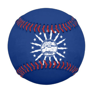 Pelota De Béisbol Bandera de Búfalo, Nueva York Béisbol