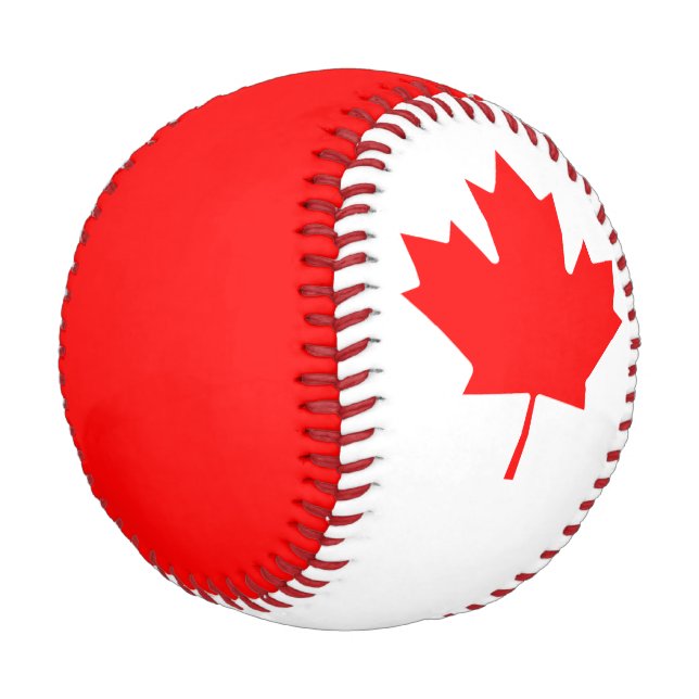 Pelota De Béisbol Bandera de Canadá (Angular)