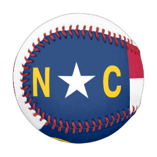 Pelota De Béisbol Bandera de Carolina del Norte