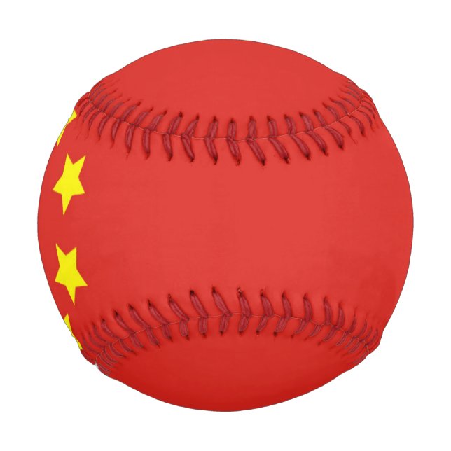 Pelota De Béisbol Bandera de China (Anverso)