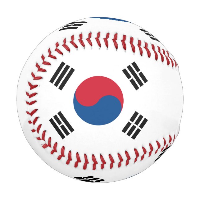 Pelota De Béisbol Bandera de Corea del Sur - Yin Yang (Anverso izquierdo)