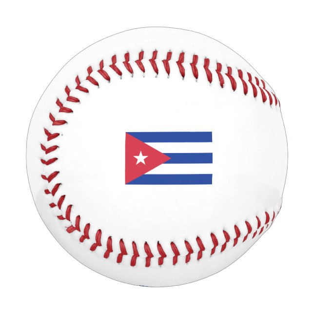 Pelota De Béisbol Bandera de Cuba (Anverso izquierdo)